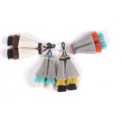 China Wholesale Cell Phone Horsehair Tassels For Bag And Boot Handmade for sale