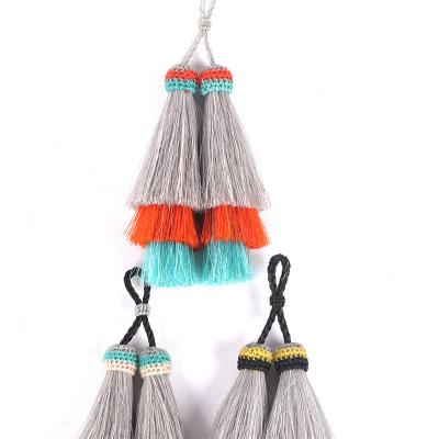 China Handmade Bag Tassel 5-15CM Fashion Horse Hair Fringe Tassels For Bags Clothing And Jewelry Decoration Tassels Horse Hair for sale