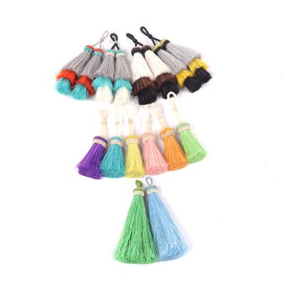 China Handmade Cell Phone Horsehair Tassels For Key / Horsehair Chain Tassel Tassels for sale