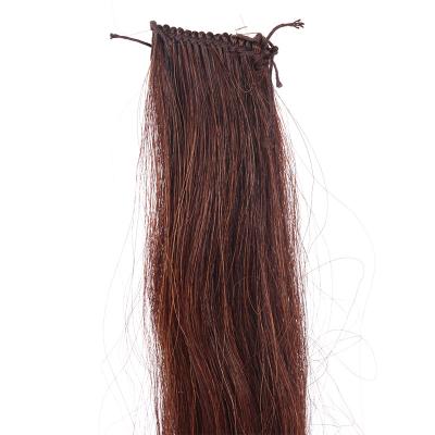 China Natural auto upholstery ponytail hair, ponytail hair for ponytail extensions. horsehair art for sale