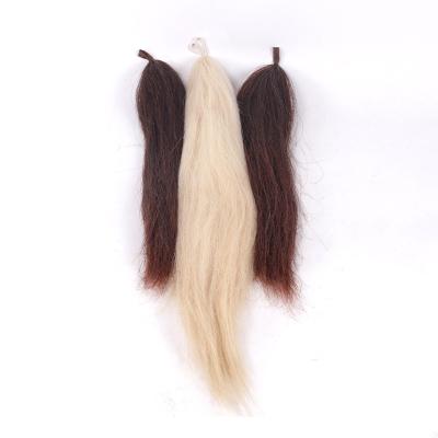 China The tail 70-75cms 510g natural white T30 false triple blunt cut bottom for sale