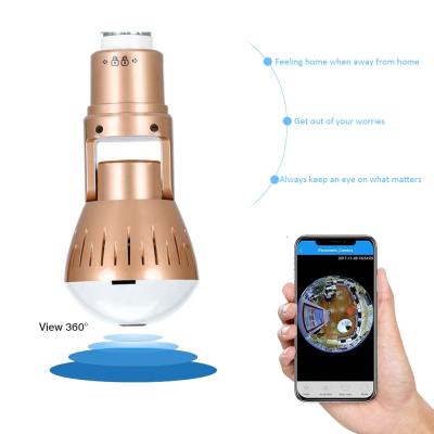 China NIGHT VISION 1080P Led Smart Bulb Security Camera 360 Degree Night Vision Spy Light Wifi Bulb Camera for sale