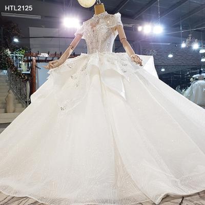 China Jancember HTL2125 White Organza Vestidos De Novia Breathable Wedding Dress Bridal Gowns for sale