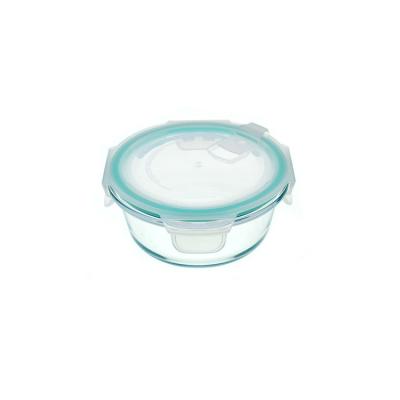 China Best Selling Feature Microwavable Freshness Preservation Food Container Round Glass Food Bowl for sale