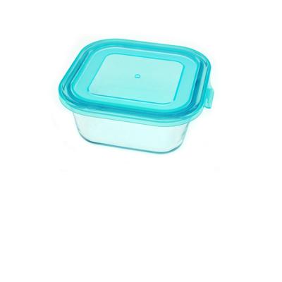 China Freezer Microwavable Safe Health High Borosilicate Glass Food Container With PP Lid for sale