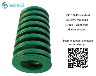 중국 Light Load Mould Springs Green Color Compression Spring Rectangular cross Section 판매용