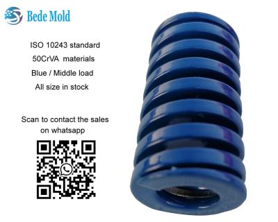 중국 Medium Load Mold Springs Blue Color B Series Rectangular ISO10243 standard 판매용