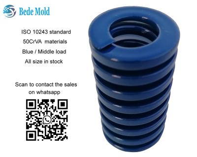 중국 ISO10243 Standard Medium Load Mold Springs Blue Color B Series All size in stock 판매용