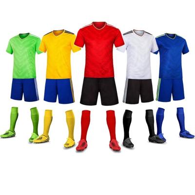 China Cheap high quality 2022 Quick-drying soccer jersey adult / wholesale custom mens sportswear breathable polyester mesh for sale