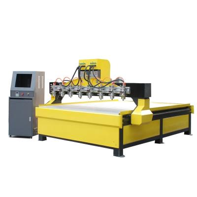 China MDF Wood Acrylic Aluminum Engraving Cutting 1825 2025 Multi-heads CNC Machine For Furniture Engraving for sale