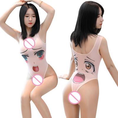 China Manufacturer Supplier Sexy Lingerie thin sexy vest transparent lingerie female high cross one-piece erotic lingerie for sale