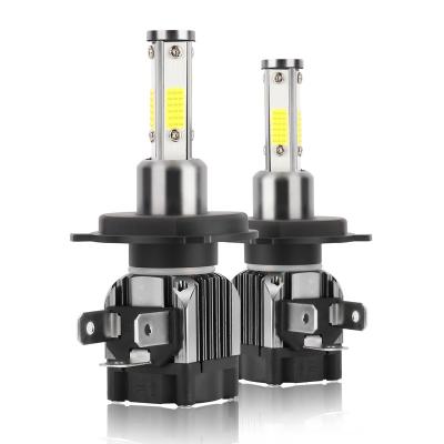 China roadsun Factory-direct Luces Led Para Auto 2022 lights COB 55W 6000K HB3 HB4 H7 H4 9005 9006 led headlight bulb radio led cars 4 sides H11 for sale