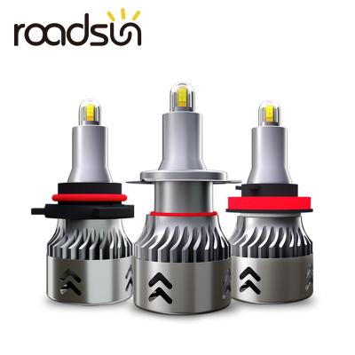 China Aviation profile roadsun 4 sides LED car headlight bulb 9005 aluminum 9005 9006 HB4 HB3 H1 H7 H11 LED lighting for vehicle auto lamp 13500LM for sale