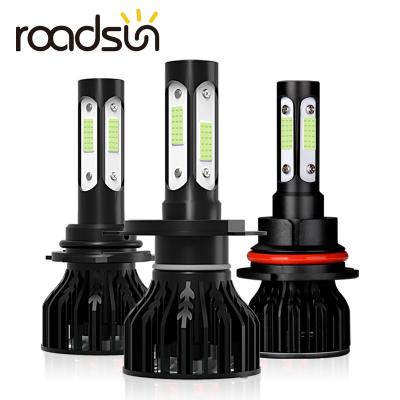 China Excellent heat dissipation roadsun 4 sides led lighting for vehicle car lights H4 H7 9005 9006 HB3 HB4 auto led headlight bulb H11 6000K 8000K waterproof for sale