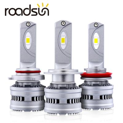 China 6063 Aluminum Car LED Headlight Bulbs H1 H8 H11 9005 H4 H7 9006 HB3 HB4 Led Lamp Auto Fog Lights Super Bright With Fan 6000K 16000LM White 12V for sale