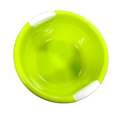 China Sustainable Round Plastic Basin New Arrival Large Green Plastic Shampoo Basin for sale