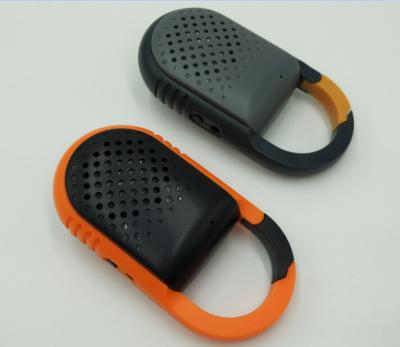 China Einzigartiger mini drahtloser Bluetooth-Sprecher-Sport-orange Schwarzes 3.7V 200mA zu verkaufen