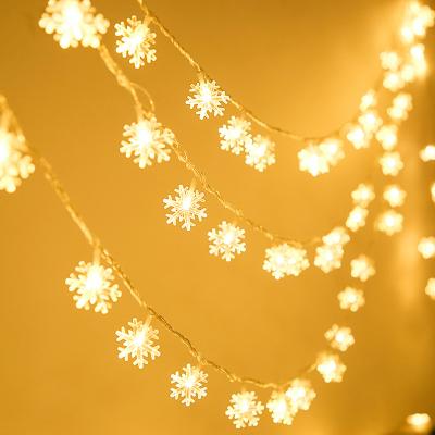 China Wholesale High Quality Garland Light Top Hit Rates Garland Snowflake String Lights Led Snowflake String Lights Decoration for sale