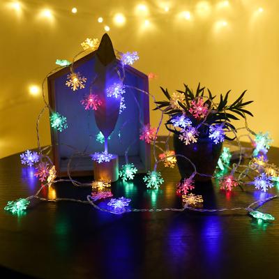 China LED Snowflake String Garland Light Professional Good Feedback Product Snowflake Led Curtain String Garland Light Outdoor for sale