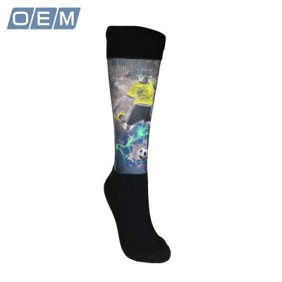 China Professional custom antibacterial sublimation printed empty sock for sale