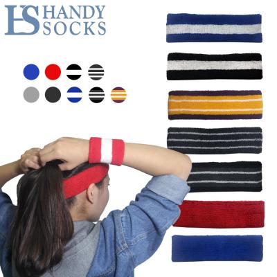 China Make Your Own Headband Make Your Own Headband Unisex Athletic Basketball Exercise Tennis Moisture Wicking Breathable Custom Sweat Terry Cloth Towel Sport Absorbent Headband for sale