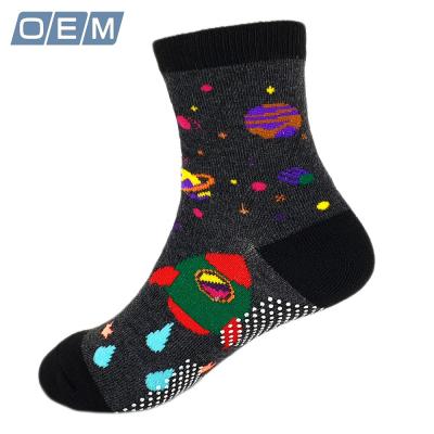 China OEM Anti-Slip Space Fun Anti-Slip Comfortable Kids Booties For Kid for sale