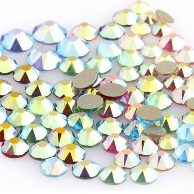 China Flatback Fix Crystal AB Shiny Non Hot 2088 Rhinestone Studs Flat Back Crystal Rhinestones for sale