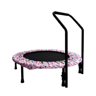 China Without Inch Kids Bungee Jumping Trampoline Single Fold Bed 4 Net 36 Protectors For Sale Without Spring for sale