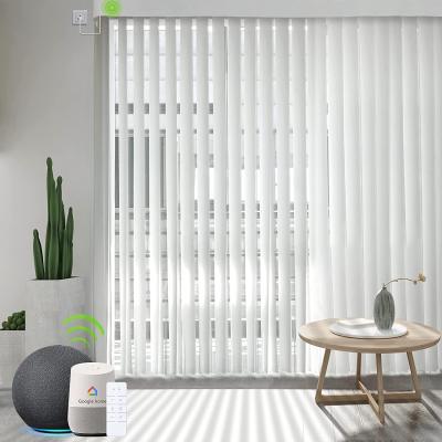 China UV-Protection Custom Design Electrical Blackout Vertical Blind Shades For Office Hotel Project for sale