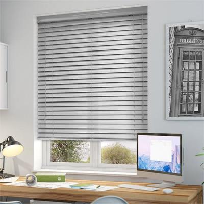 China Hot Sale Silver Color Venetian Blinds UV-Protective Aluminum Window Shades For Office for sale