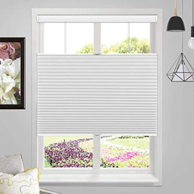 China Hot Selling Polyester UV-protective Cordless Top Down Bottom Up Honeycomb Roller Shades for sale