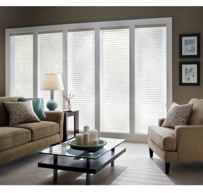 China Eco - Friendly Electric Indoor Window Shade Triple Shangri White La Blinds Triple Pure Shades for sale