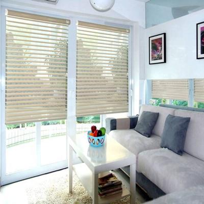 China New Design Eco-friendly Privacy Horizontal Shangri La Roller Window Blind Triple Sheer Shade for sale