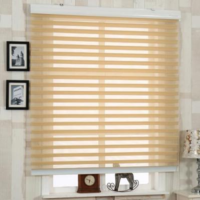 China Shangri Eco-friendly Luxury Triple Layers Decoration Sheer Shades Blackout Bedroom Window Blinds for sale