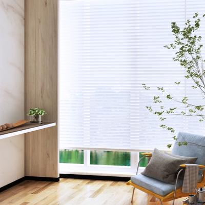 China Best Quality New Design Eco-friendly Manual White Color Pure La Triple Shade Shangri La Triple Window Blinds for sale