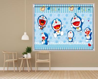 China Custom Cardboard UV-Protective Printing Digital Logo Roller Blinds Window Shades Wonderful For Kid's Room for sale