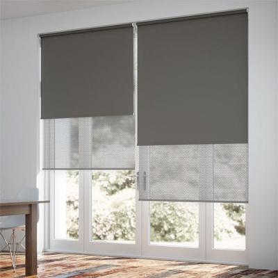 China Hot Selling Blackout Blackout UV Resistant Night Sunshade Blackout Day Roller Shades For Room for sale