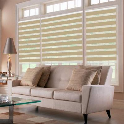 China WIFI Intelligent Control UV-Protective Electric Window Blinds Day Night Zebra Double Shades For Home Decoration for sale