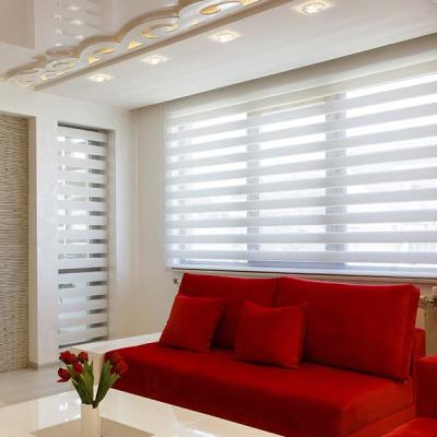 China Good Quality Commercial Electric Control Motorized Roller UV-Protector WIFI Day Night Blinds Window Shades for sale