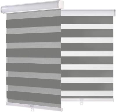 China Zebra Cordless Customized Double Good Quality Fashion Daytime UV-Protector Night Blind Window Shades for sale