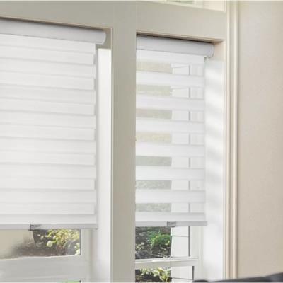 China UV-protective Hotel Blackout Day Night Zebra Window Semi Double Blind Roller Shades With High Quality for sale