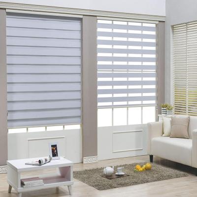 China Canada USA Blackout Gray White Anti-UV UV-Protector Manual Pure Zebra Blinds Shade for sale