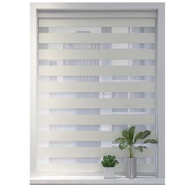 China Modern Cordless Motor Blinds Zebra Remote Shades for sale