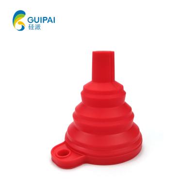 China Sustainable Kitchen Tools Collapsible Funnel Silicone Liquid Dispensing Funnel for sale