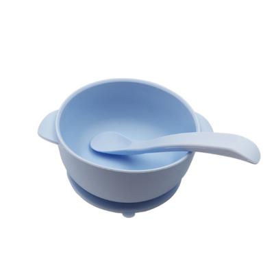 China BPA Free Silicone Baby Food Toddler Bowl Suction Feeding Cup BPA Free For Kid Snack for sale