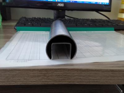 China Stainless steel slotted tube,Glass channel tube,304 polished ss slotted pipe en venta