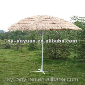 China Hawaiian Beach Hut Straw Beach Umbrella Thatched Umbrella for sale