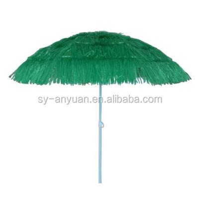 China Outdoor Furniture 200cm Fake Multicolor Palapa Umbrella Straw Beach Umbrella for sale