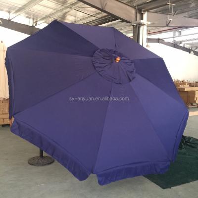 China With Outdoor Furniture Double Canopy Patio Outdoor Beach Parasol Umbrella for sale