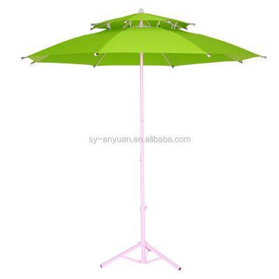 China Water Proof Anyuan Customized Multicolor Windproof Beach Umbrella For Outdoor Beach for sale